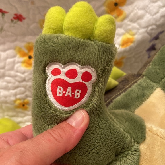 Build a Bear Workshop Ankylosaurus Green Dinosaur Retired Rare Clean - Picture 7 of 11